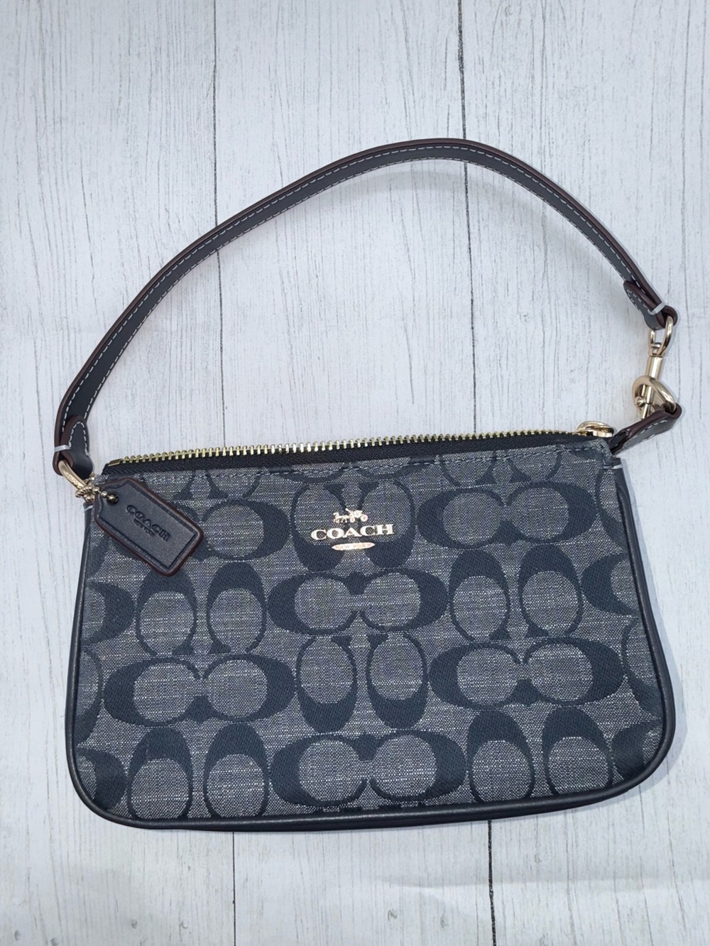 COACH Signature Monogram Nolita 19 in Chambray